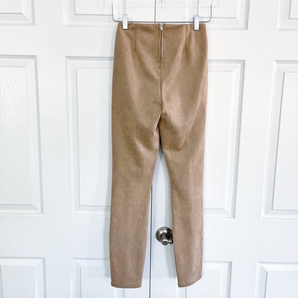 BLANKNYC Faux Suede Leggings in Tan - Picture 5 of 8